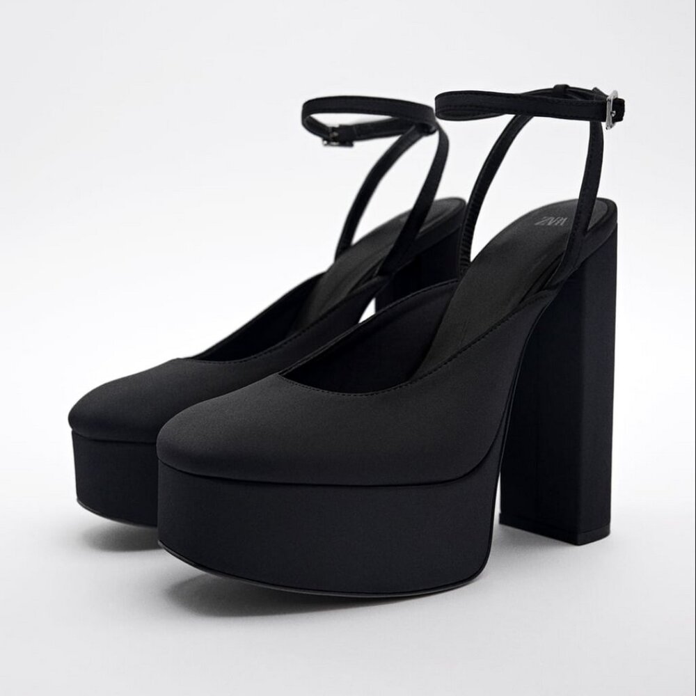 Zara Ankle Strap Platform Shoes